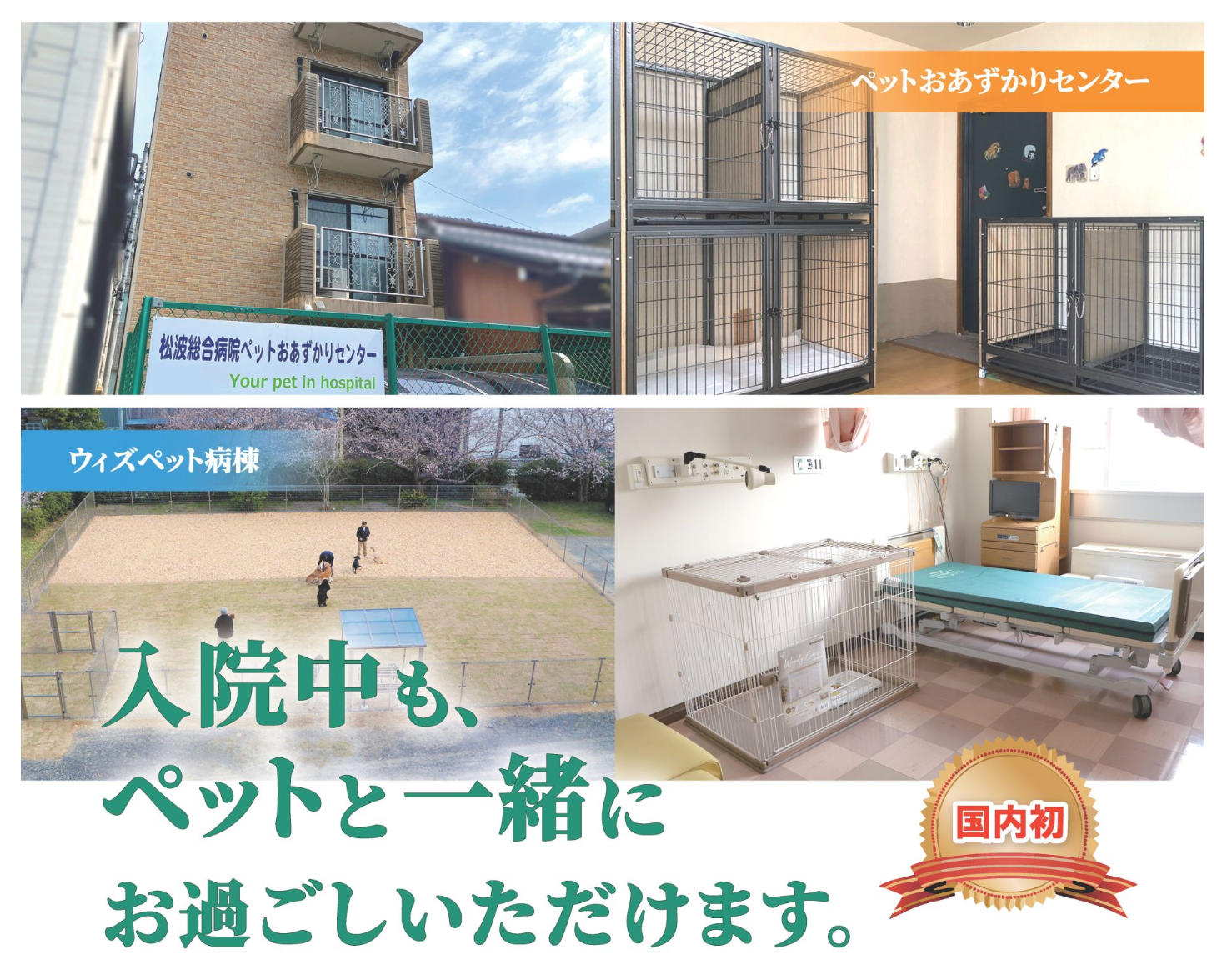 入院中もペットと過ごせる病院 〜